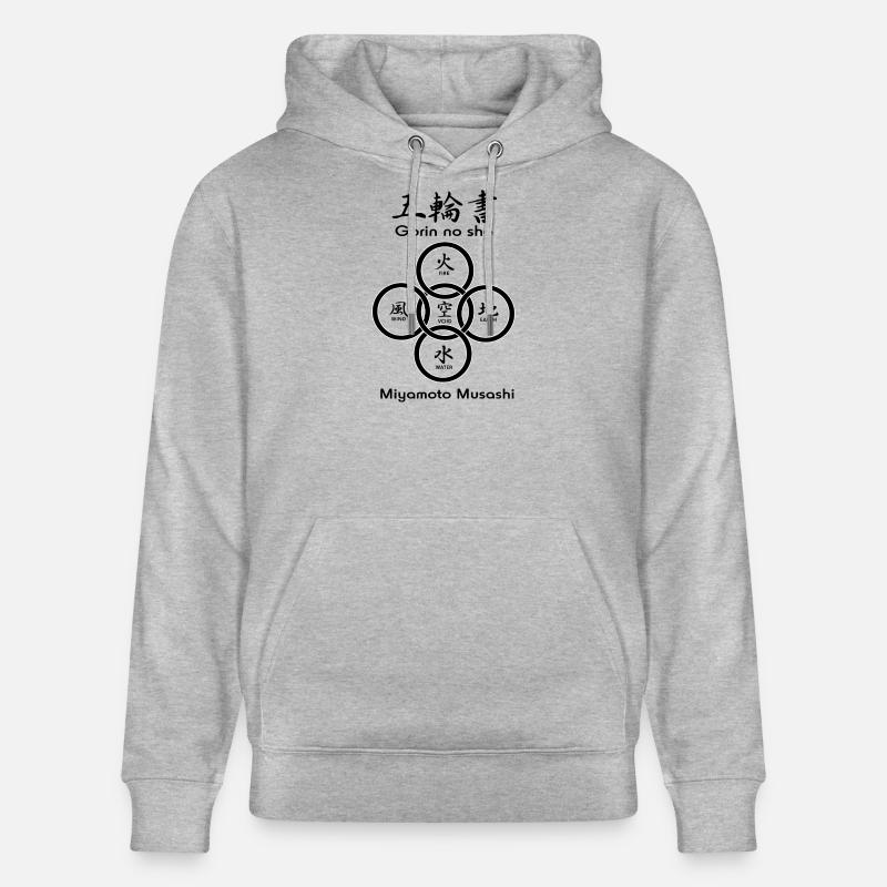 Fünf Kreise oder Ringe - Stanley/Stella Unisex Bio-Hoodie CRUISER  - Grau meliert