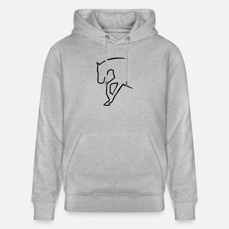 Cheval de l’Ouest - Sweat à capuche bio CRUISER Stanley/Stella Unisexe - gris chiné