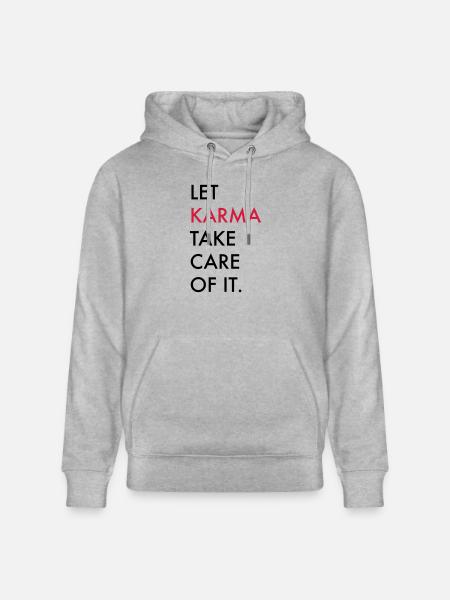 karma - Stanley/Stella CRUISER Unisex Organic Hoodie - heather grey