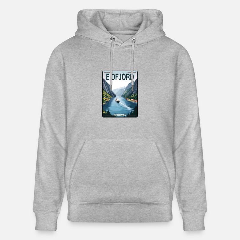 L’Eidfjord - Sweat à capuche bio CRUISER Stanley/Stella Unisexe - gris chiné