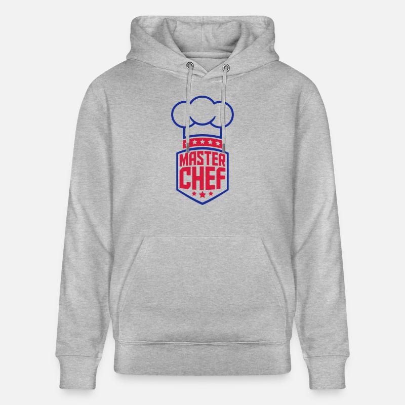 Cool Master Star Chef Logo - Stanley/Stella Unisex Bio-Hoodie CRUISER  - Grau meliert