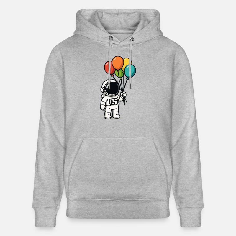Ballons astronautes - Sweat à capuche bio CRUISER Stanley/Stella Unisexe - gris chiné