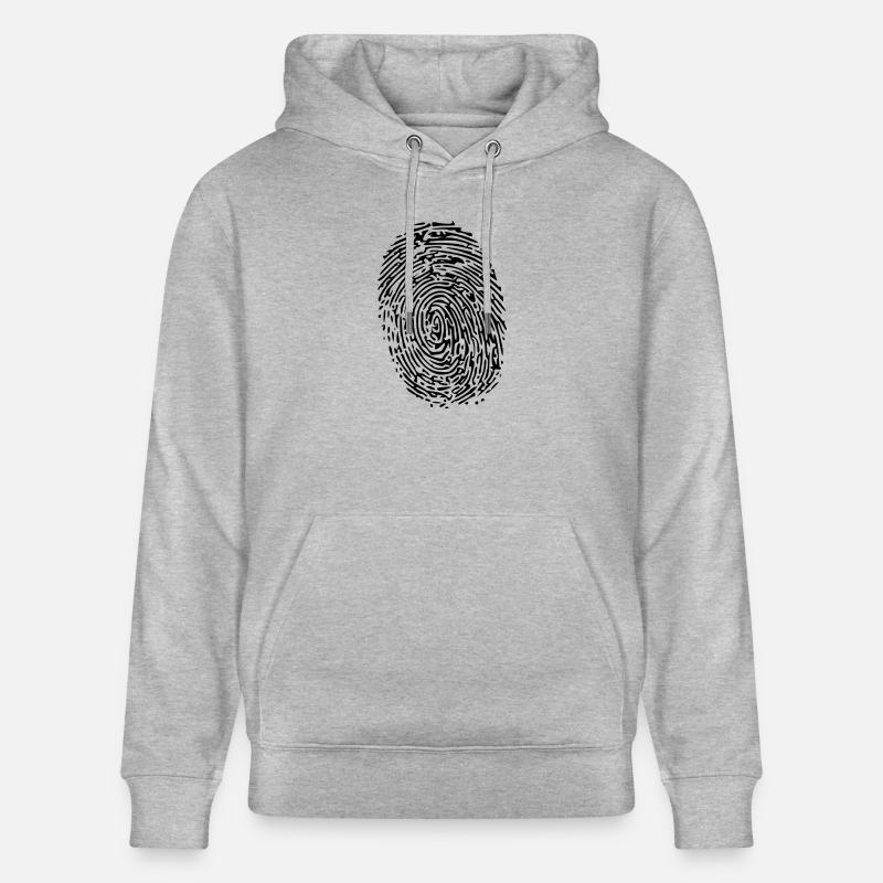 empreinte digitale - Sweat à capuche bio CRUISER Stanley/Stella Unisexe - gris chiné