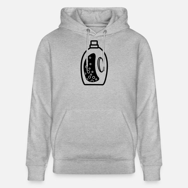 Waschmittelflasche - Stanley/Stella Unisex Bio-Hoodie CRUISER  - Grau meliert