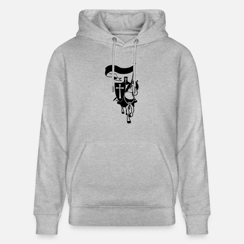 cavalier_templier - Sweat à capuche bio CRUISER Stanley/Stella Unisexe - gris chiné