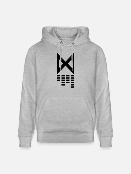 Dianzu Logo full AI - Stanley/Stella CRUISER Unisex Organic Hoodie - heather grey