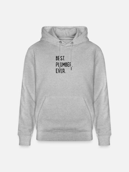 plumber - Stanley/Stella CRUISER Unisex Organic Hoodie - heather grey