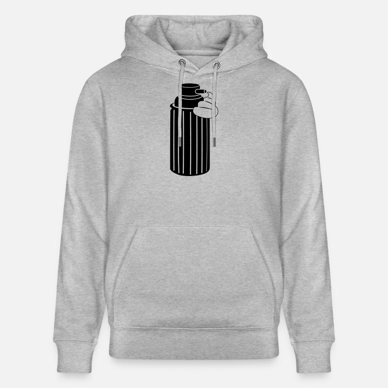 Mousse à raser - Sweat à capuche bio CRUISER Stanley/Stella Unisexe - gris chiné