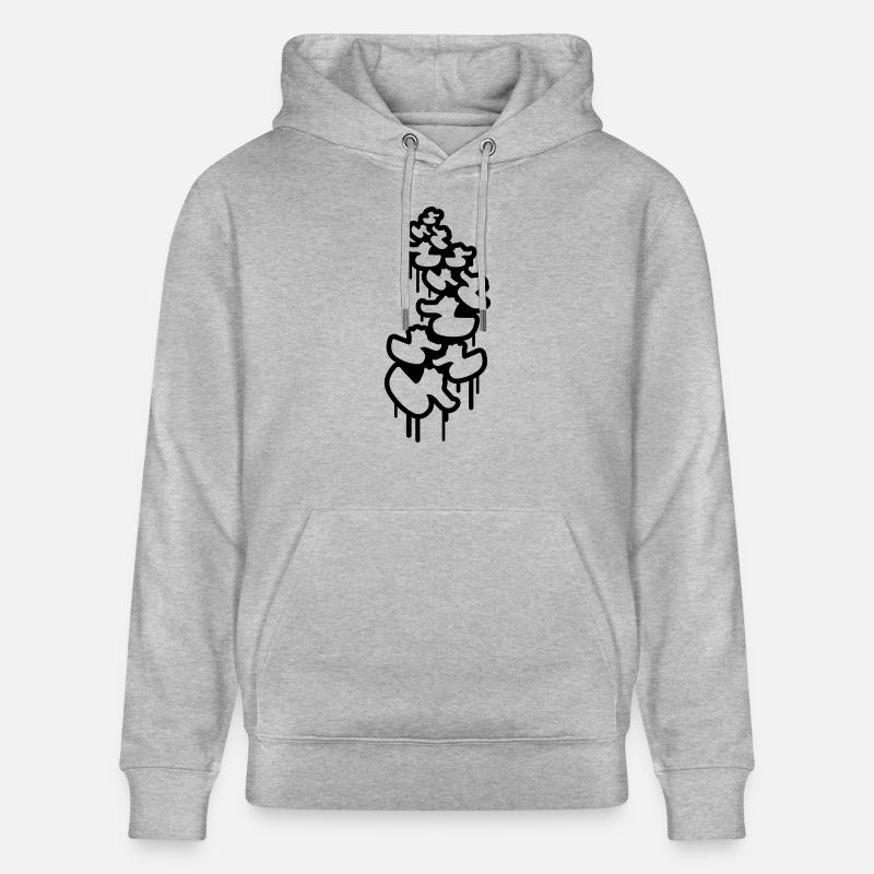 Rubber Duck Graffiti - Sweat à capuche bio CRUISER Stanley/Stella Unisexe - gris chiné