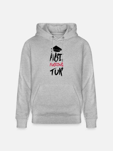 abi fucking tur - Stanley/Stella Unisex Bio-Hoodie CRUISER - Grau meliert