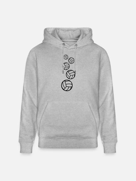 handball_baelle_f1 - Stanley/Stella CRUISER Unisex Organic Hoodie - heather grey