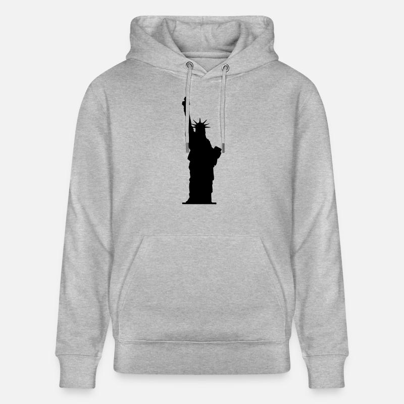 Statue de la Liberté - Sweat à capuche bio CRUISER Stanley/Stella Unisexe - gris chiné
