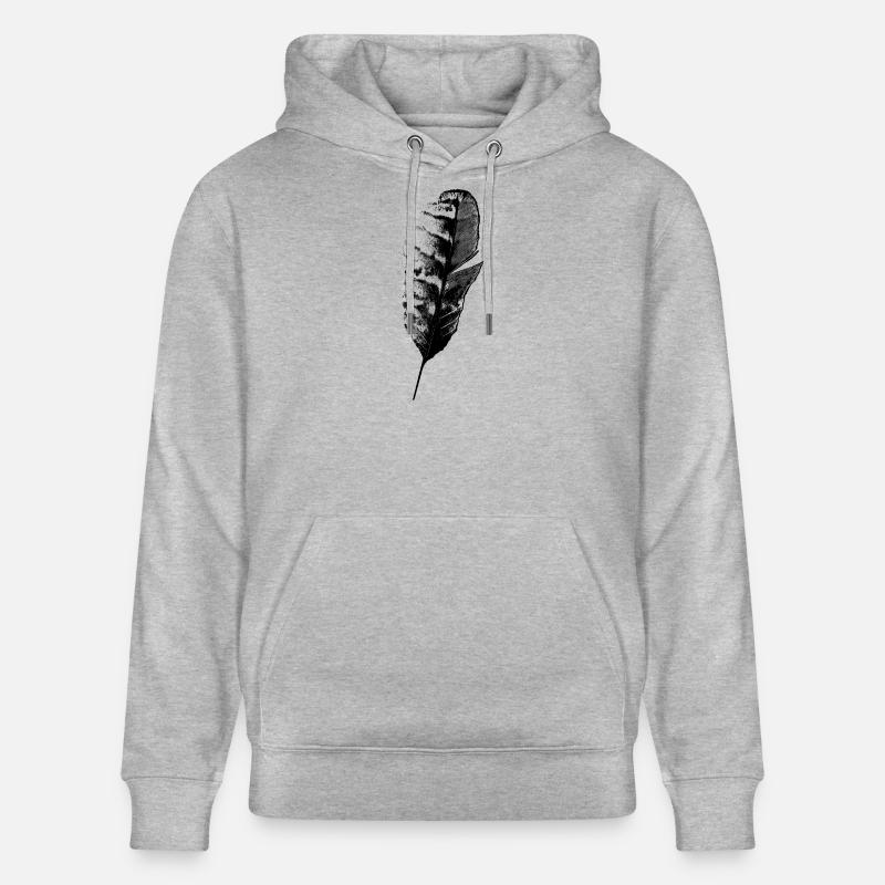 Plume d’écriture - Sweat à capuche bio CRUISER Stanley/Stella Unisexe - gris chiné