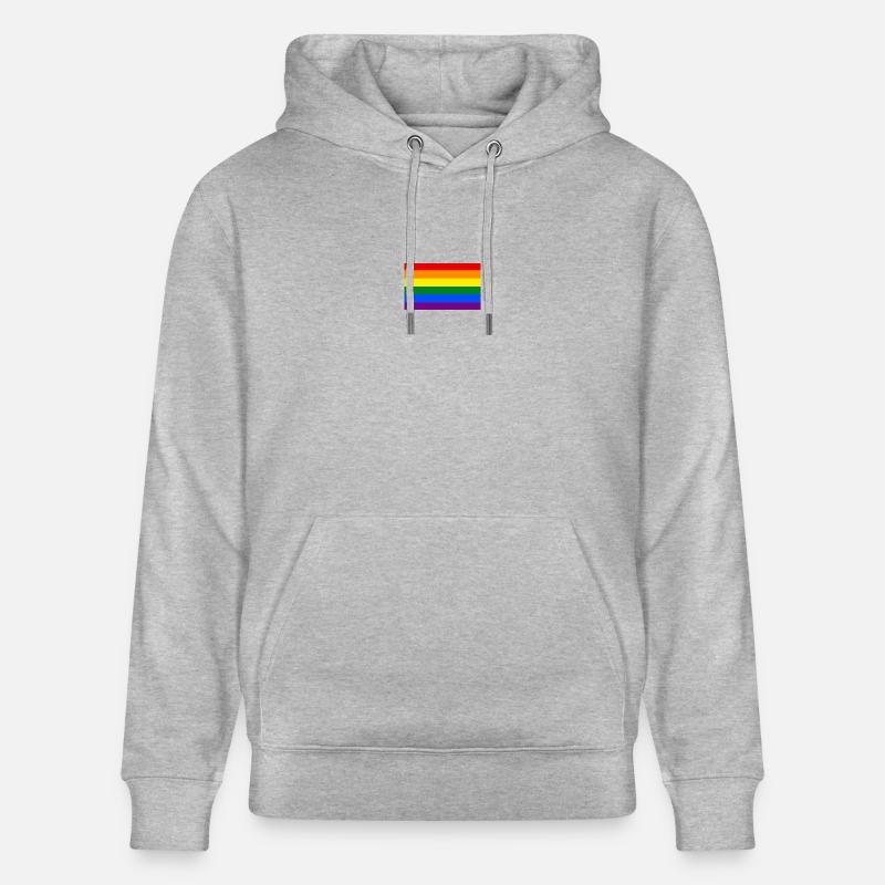 logo LGBT - Sweat à capuche bio CRUISER Stanley/Stella Unisexe - gris chiné