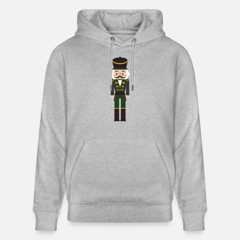 Pull Casse-Noisette de Noël - Sweat à capuche bio CRUISER Stanley/Stella Unisexe - gris chiné