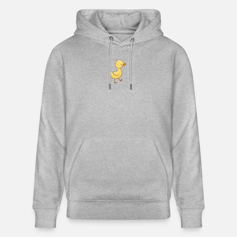 Entchen mit roten Bäkchen - Stanley/Stella Unisex Bio-Hoodie CRUISER  - Grau meliert