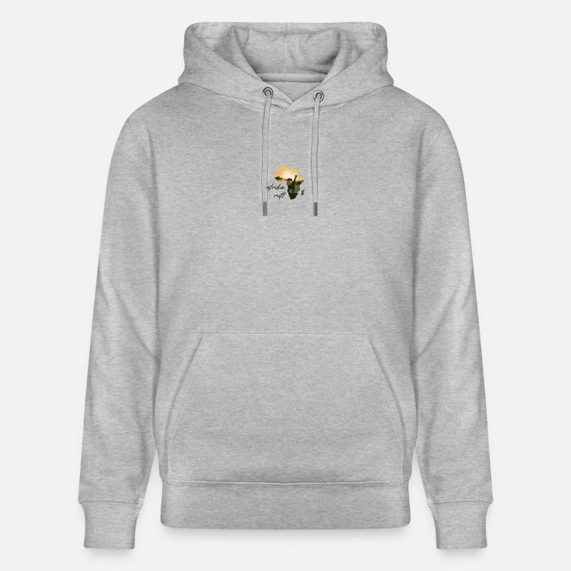 Afrika Ruft Giraffe Elefant - Stanley/Stella Unisex Bio-Hoodie CRUISER  - Grau meliert