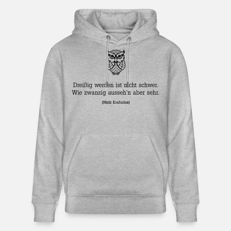 Trente ans, ce n’est pas difficile - Sweat à capuche bio CRUISER Stanley/Stella Unisexe - gris chiné