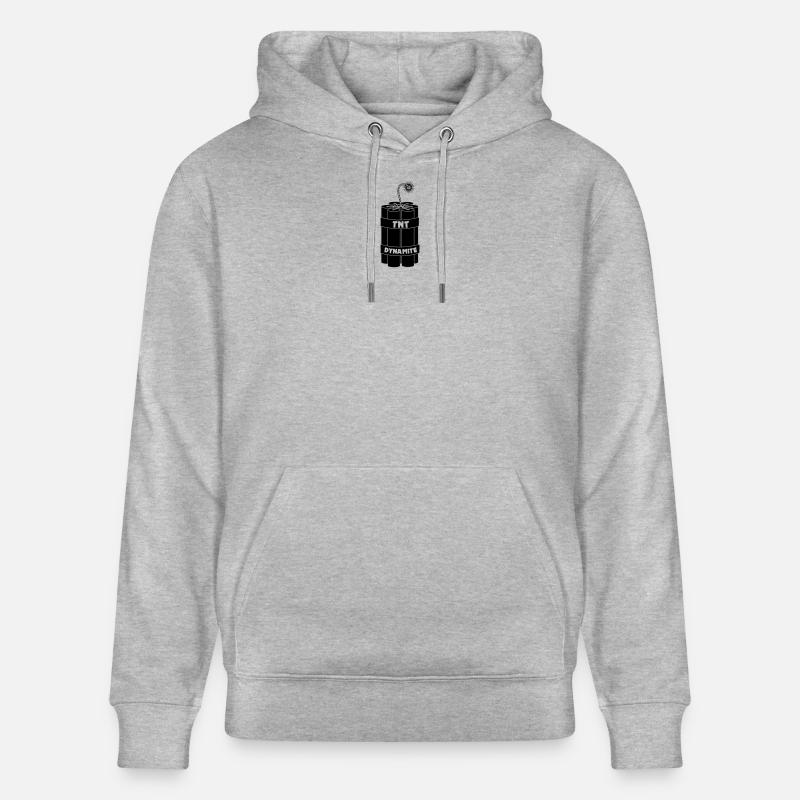 Sept bâtons de dynamite brûlants - Sweat à capuche bio CRUISER Stanley/Stella Unisexe - gris chiné