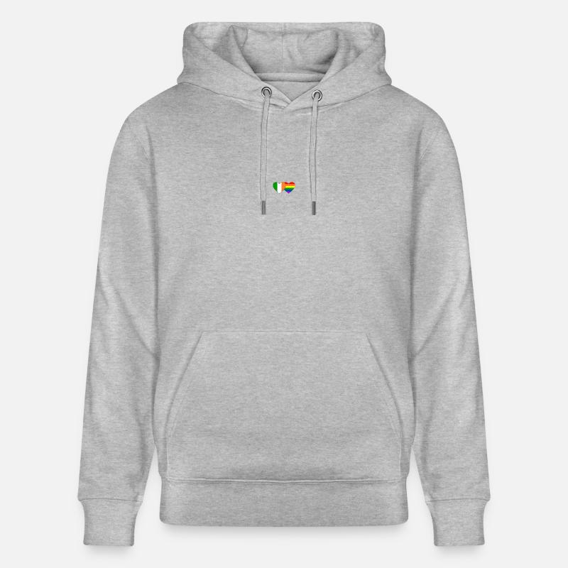 Drapeau arc-en-ciel de l’Irlande - Sweat à capuche bio CRUISER Stanley/Stella Unisexe - gris chiné