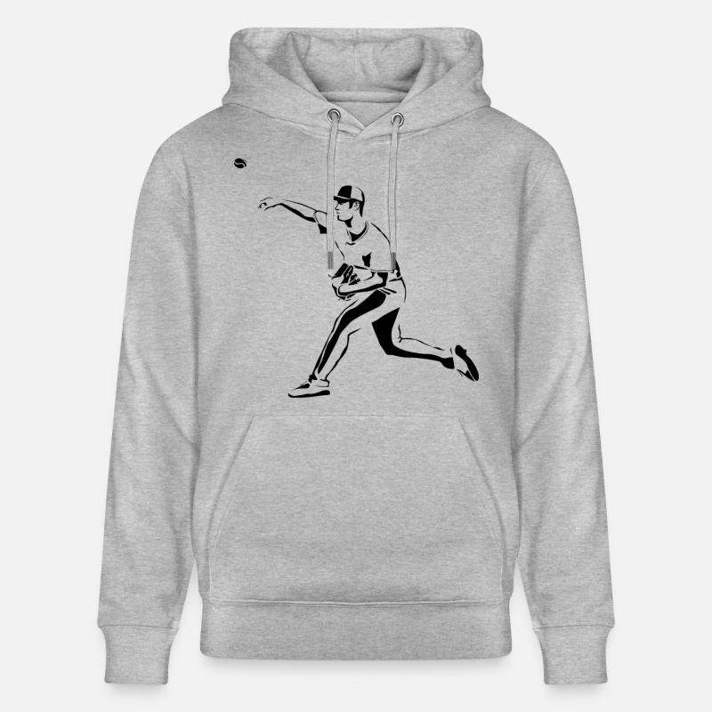 Pitcher baseball - Sweat à capuche bio CRUISER Stanley/Stella Unisexe - gris chiné