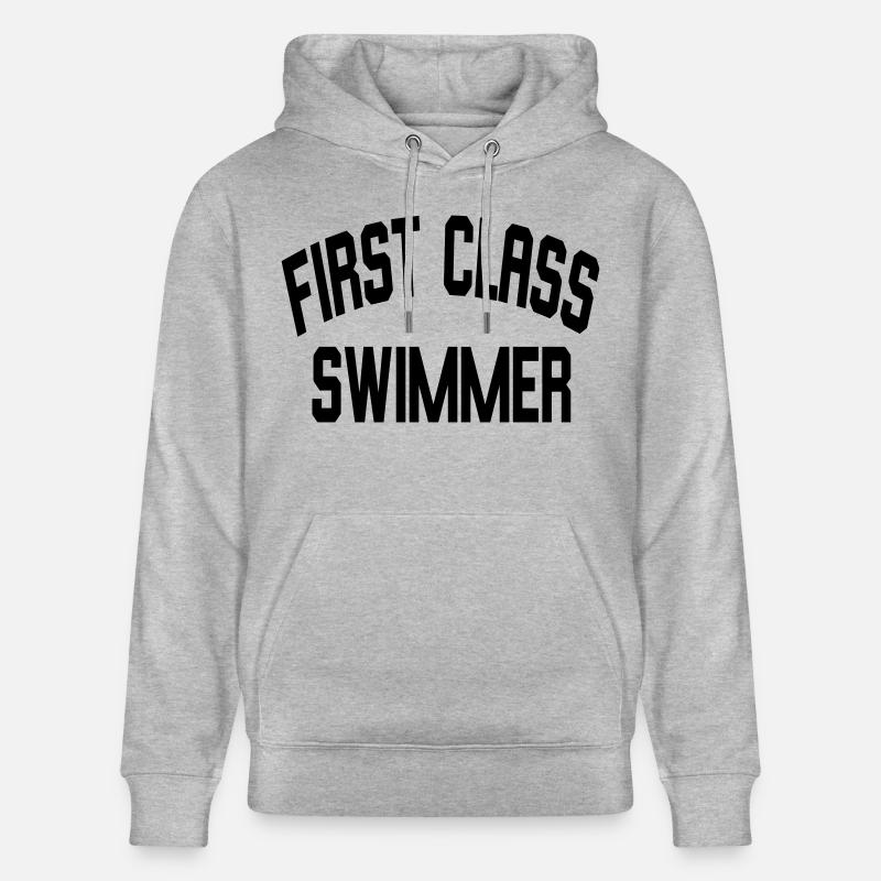 First Class Swimmer - Stanley/Stella Unisex Bio-Hoodie CRUISER  - Grau meliert