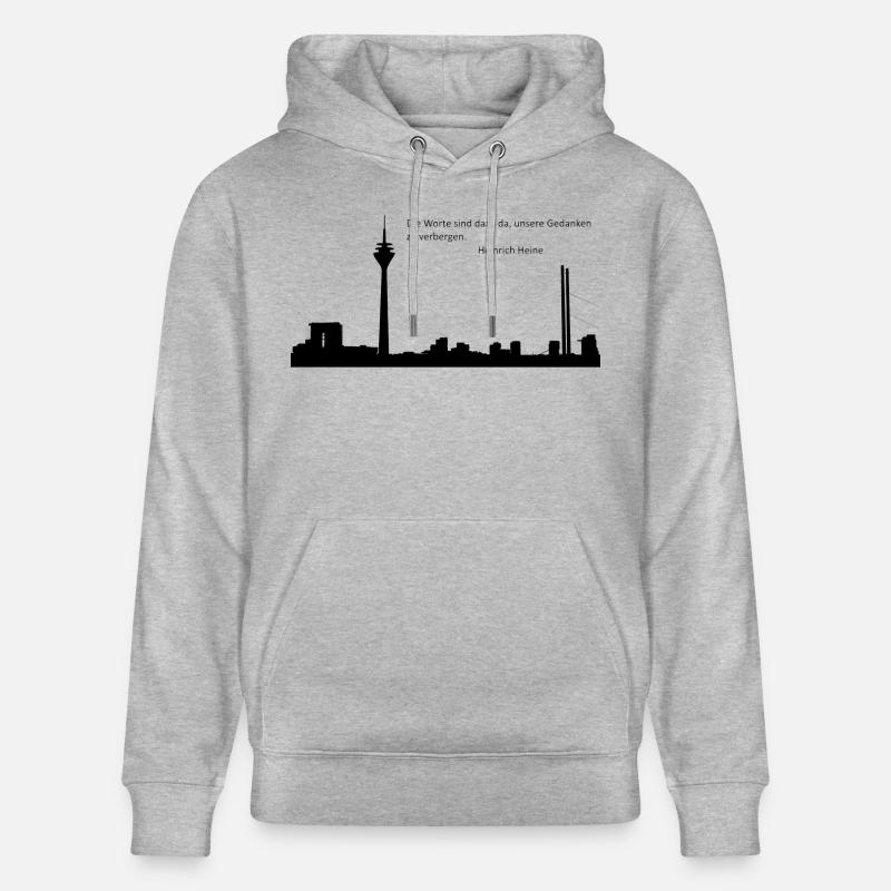 Düsseldorf - Sweat à capuche bio CRUISER Stanley/Stella Unisexe - gris chiné