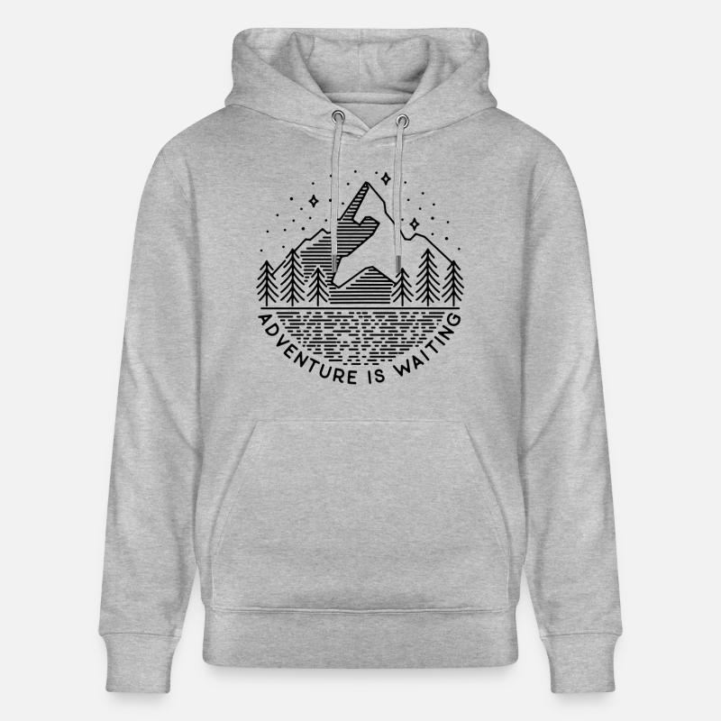 Abenteuerlust - Stanley/Stella Unisex Bio-Hoodie CRUISER  - Grau meliert