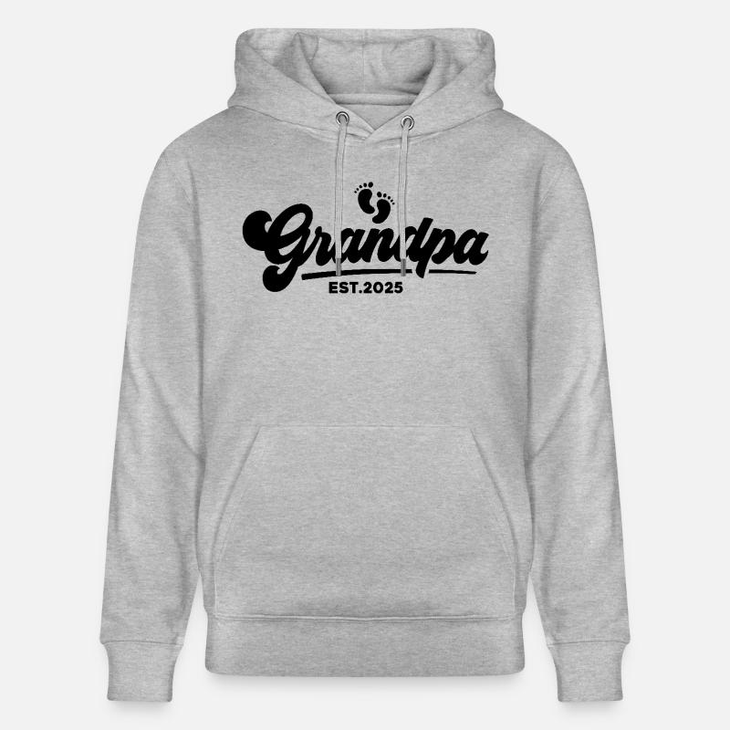 Papy 2025 - Sweat à capuche bio CRUISER Stanley/Stella Unisexe - gris chiné