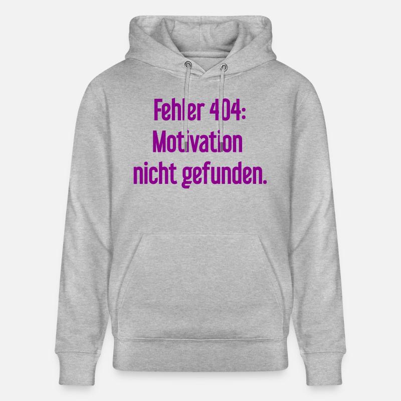 Erreur 404 : Motivation introuvable - Sweat à capuche bio CRUISER Stanley/Stella Unisexe - gris chiné
