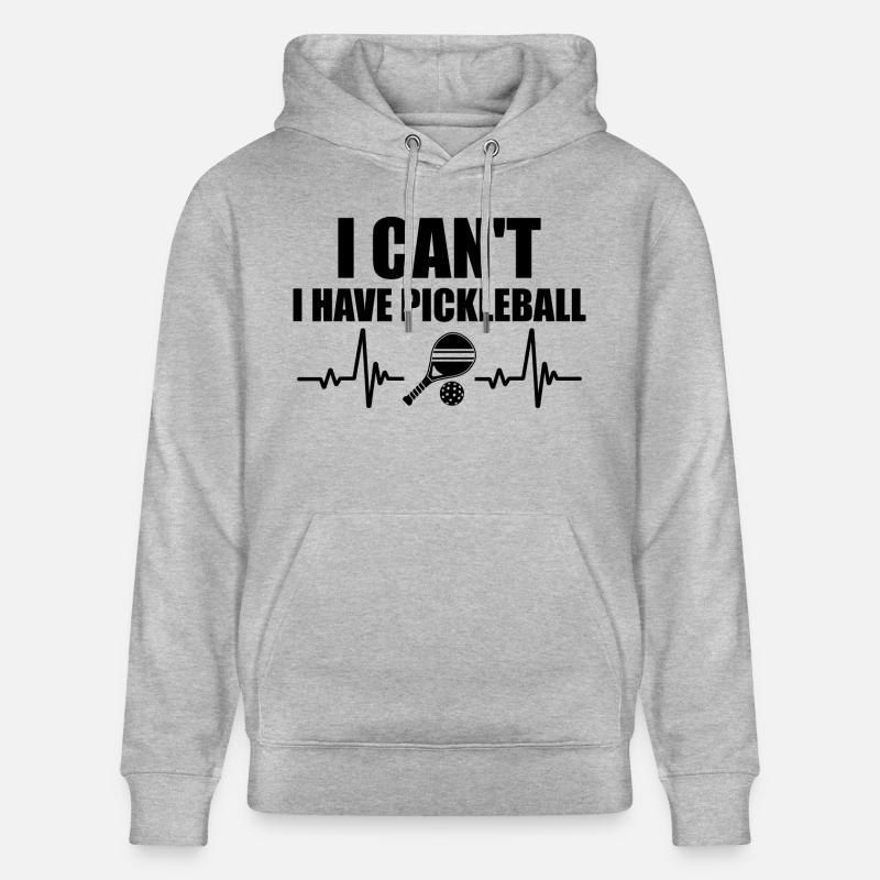 I Can't I Have Pickleball - Sweat à capuche bio CRUISER Stanley/Stella Unisexe - gris chiné