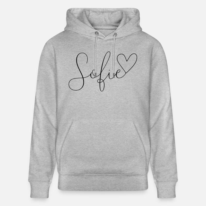 Sofie Name Vorname Mädchen - Stanley/Stella Unisex Bio-Hoodie CRUISER  - Grau meliert