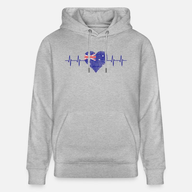 Australia, Down Under - Stanley/Stella Unisex Bio-Hoodie CRUISER  - Grau meliert