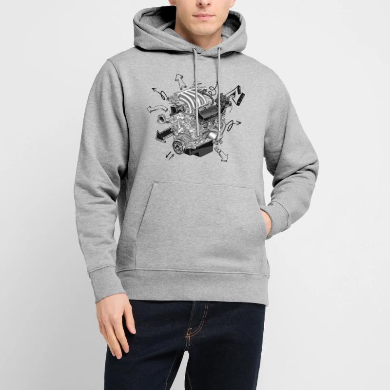 Engine Stanley/Stella CRUISER Unisex Organic Hoodie