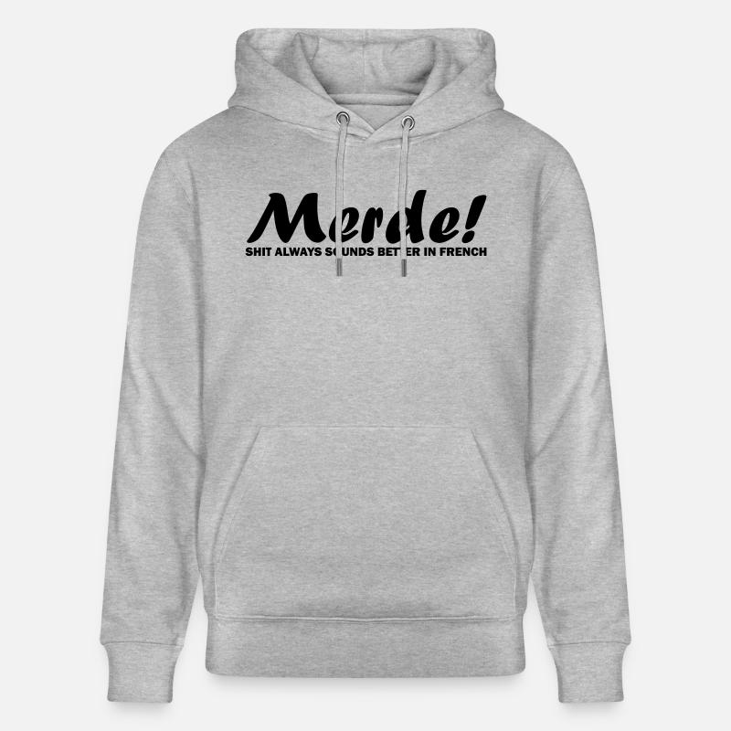 Merde! - Sweat à capuche bio CRUISER Stanley/Stella Unisexe - gris chiné