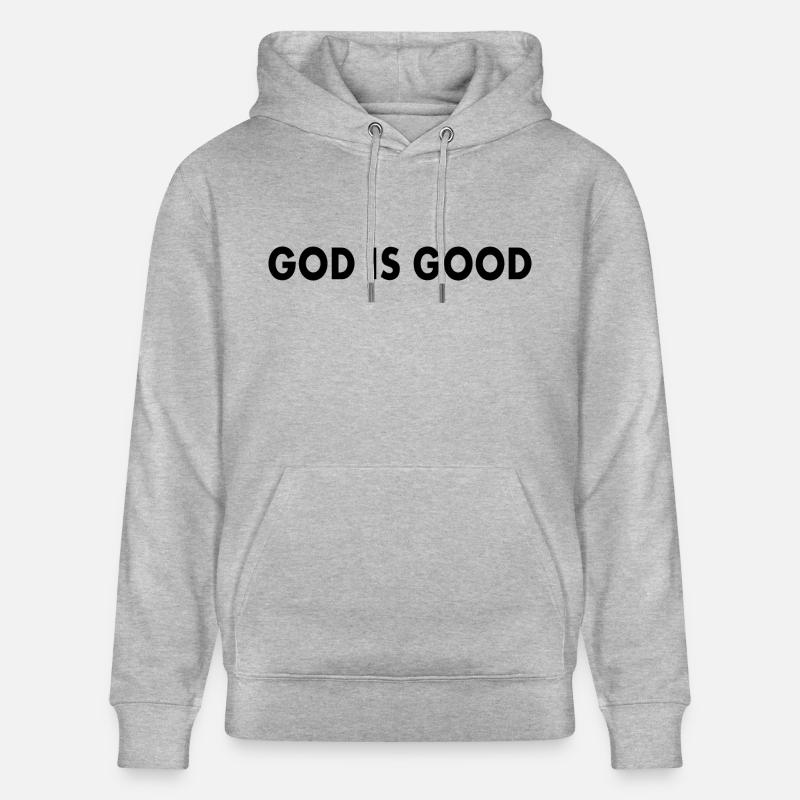 God is good - Sweat à capuche bio CRUISER Stanley/Stella Unisexe - gris chiné