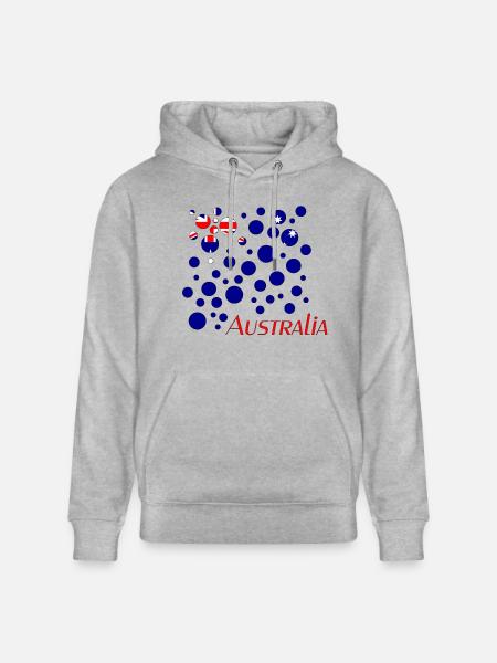 Australia Australien - Stanley/Stella Unisex Bio-Hoodie CRUISER  - Grau meliert