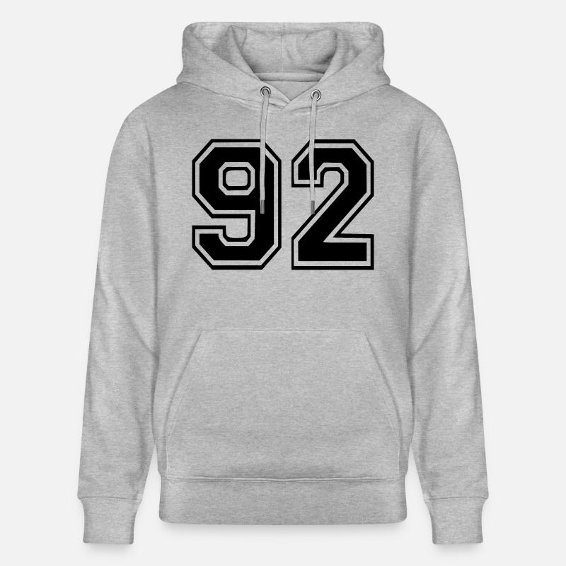 92 - Sweat à capuche bio CRUISER Stanley/Stella Unisexe - gris chiné