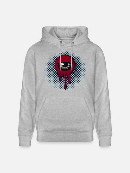 eye - Stanley/Stella CRUISER Unisex Organic Hoodie - heather grey