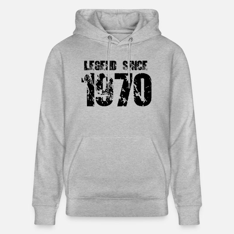 Légende depuis 1970 - Sweat à capuche bio CRUISER Stanley/Stella Unisexe - gris chiné