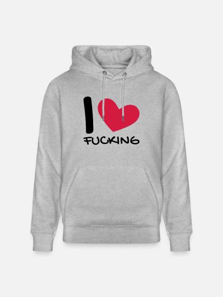 J’aime - Sweat à capuche bio CRUISER Stanley/Stella Unisexe - gris chiné