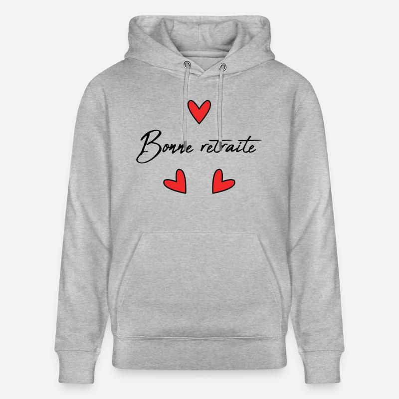 RETRAITE. RETRAITE. RETRAITEE. BONNE RETRAITE - Sweat à capuche bio CRUISER Stanley/Stella Unisexe - gris chiné