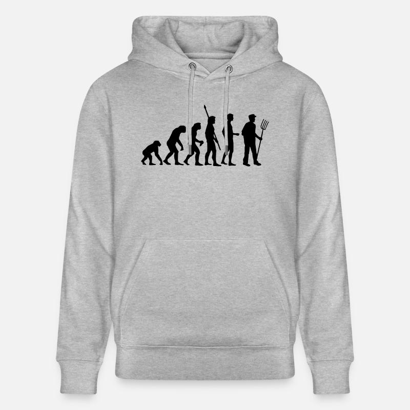 evolution_bauer_b - Stanley/Stella Unisex Bio-Hoodie CRUISER  - Grau meliert