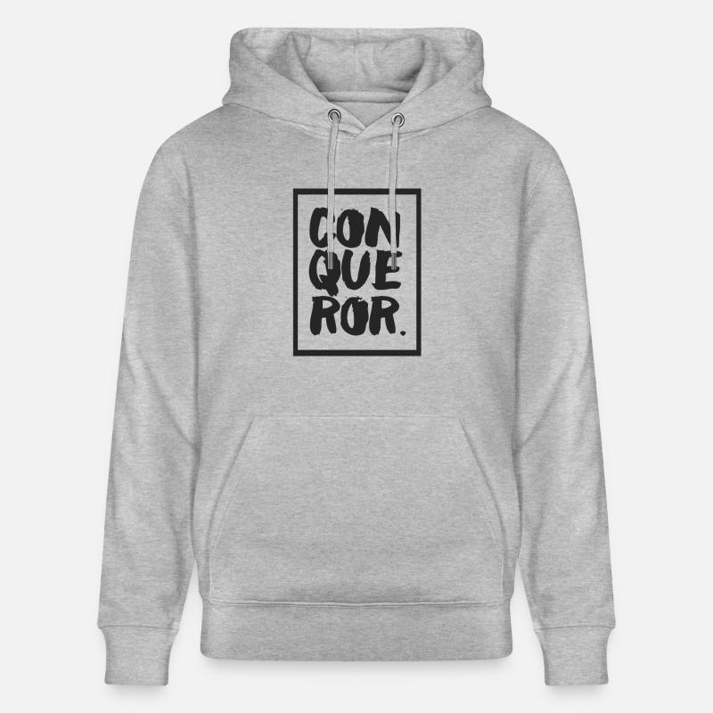 Conqueror - Eroberer - Stanley/Stella Unisex Bio-Hoodie CRUISER  - Grau meliert
