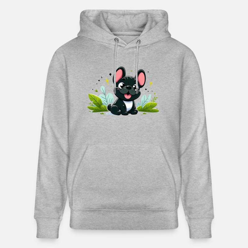 bouledogue français 4 - Sweat à capuche bio CRUISER Stanley/Stella Unisexe - gris chiné