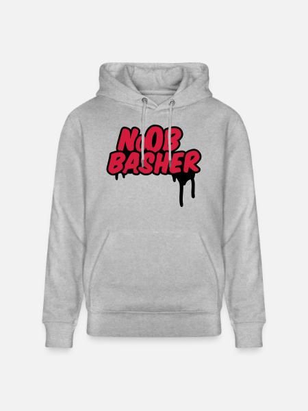 Noob Basher - Stanley/Stella Unisex Bio-Hoodie CRUISER - Grau meliert