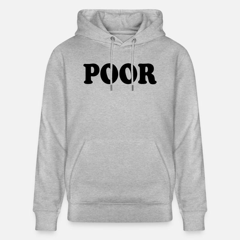 Poor - Sweat à capuche bio CRUISER Stanley/Stella Unisexe - gris chiné