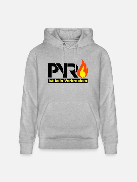 Pyro - Stanley/Stella Unisex Bio-Hoodie CRUISER  - Grau meliert