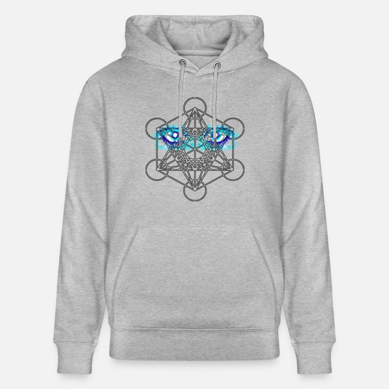 Metatron Eyes - Sweat à capuche bio CRUISER Stanley/Stella Unisexe - gris chiné