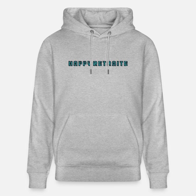 RETRAITE. RETRAITE. RETRAITEE. RETRAITE - Sweat à capuche bio CRUISER Stanley/Stella Unisexe - gris chiné